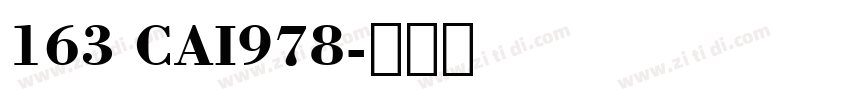163 CAI978字体转换